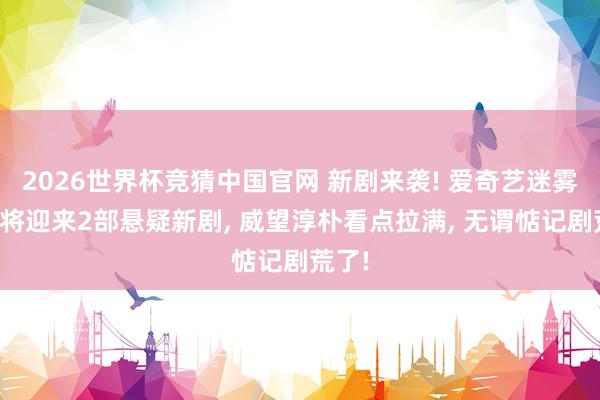2026世界杯竞猜中国官网 新剧来袭! 爱奇艺迷雾戏院将迎来2部悬疑新剧, 威望淳朴看点拉满, 无谓惦记剧荒了!