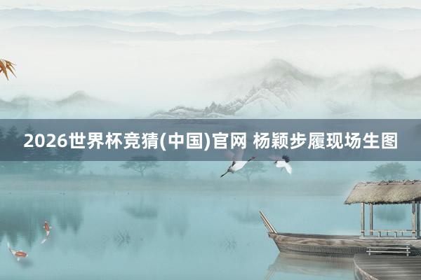 2026世界杯竞猜(中国)官网 杨颖步履现场生图