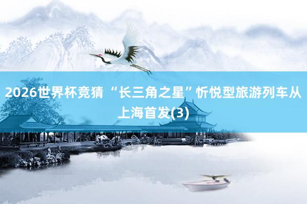2026世界杯竞猜 “长三角之星”忻悦型旅游列车从上海首发(3)